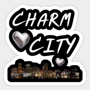 CHARM CITY BALTIMORE DESIGN Sticker